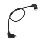 Cable de datos de conversión de micro USB a micro USB de 30 cm con conector para control remoto DJI MAVIC PRO y SPARK, teléfonos inteligentes, tabletas, micro USB a micro USB